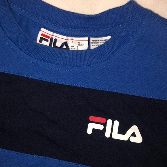 FILA midi t-shirt - blue size S - Picture 2 of 4